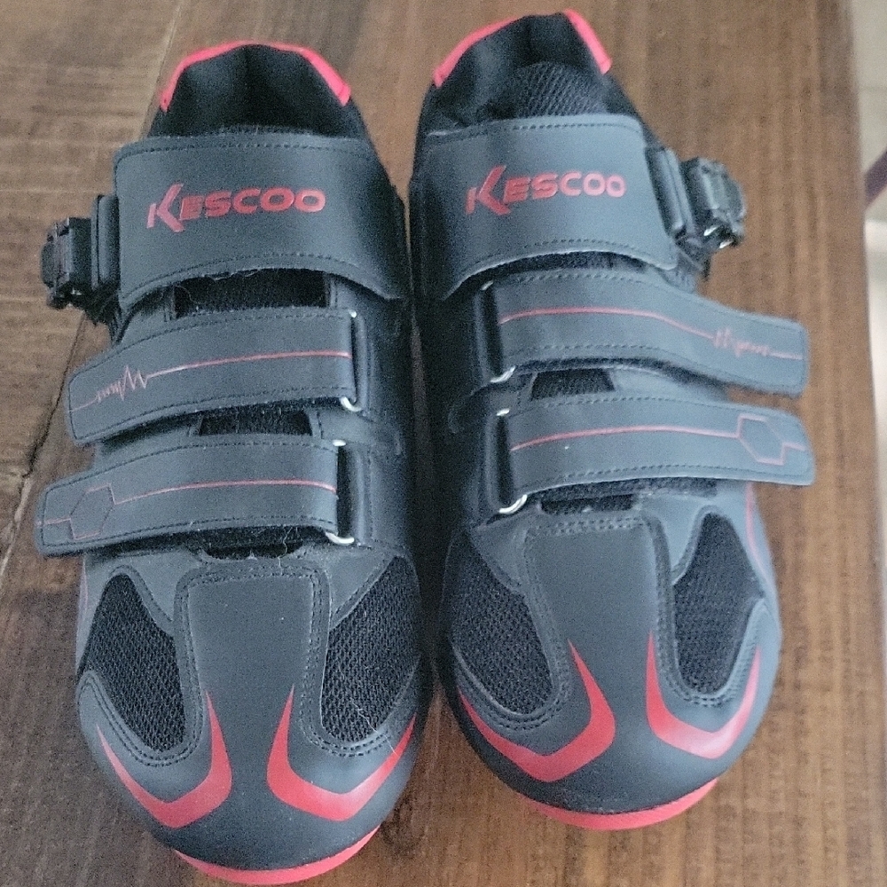 Cycling Shoes - Black and Red
